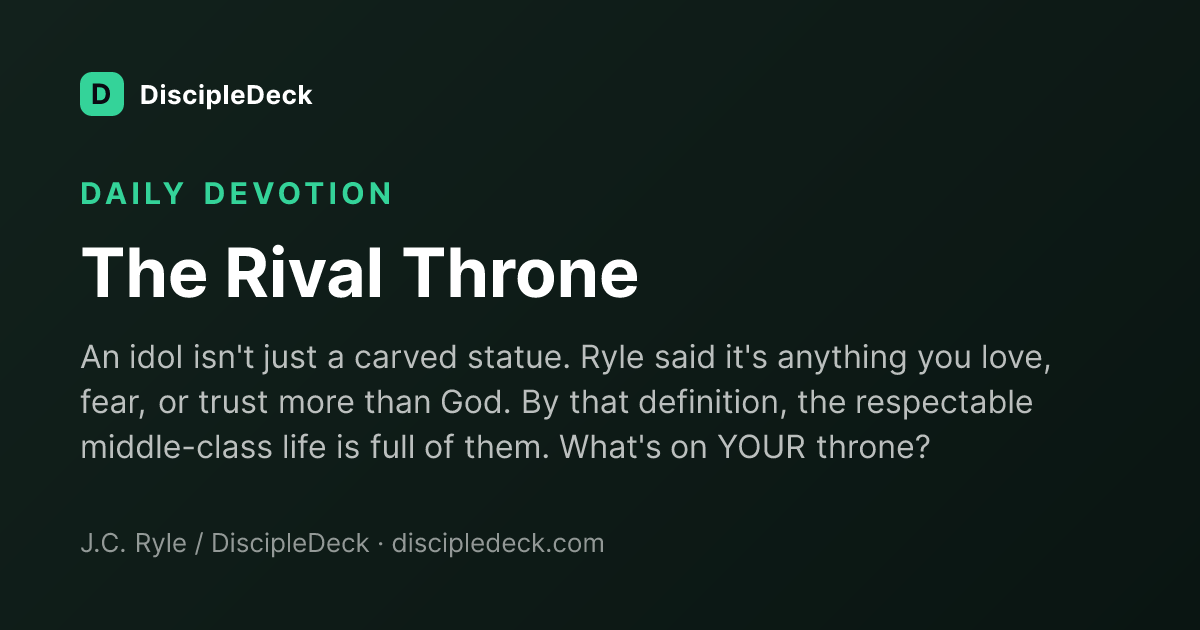Shareable DiscipleDeck devotional for The Rival Throne