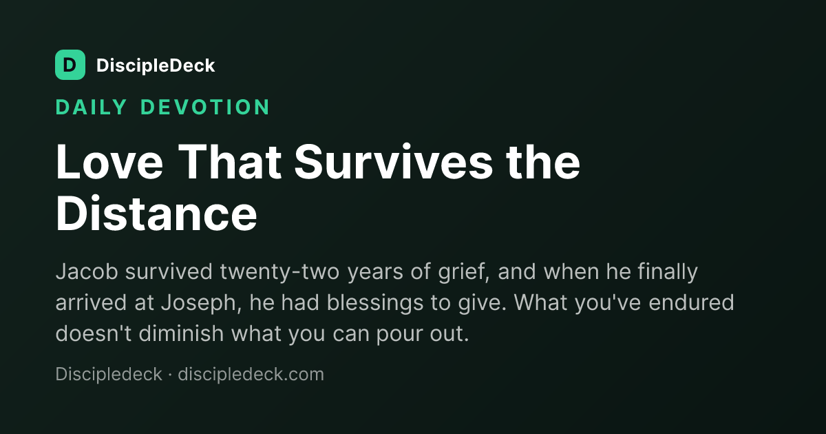 Shareable DiscipleDeck devotional for Love That Survives the Distance